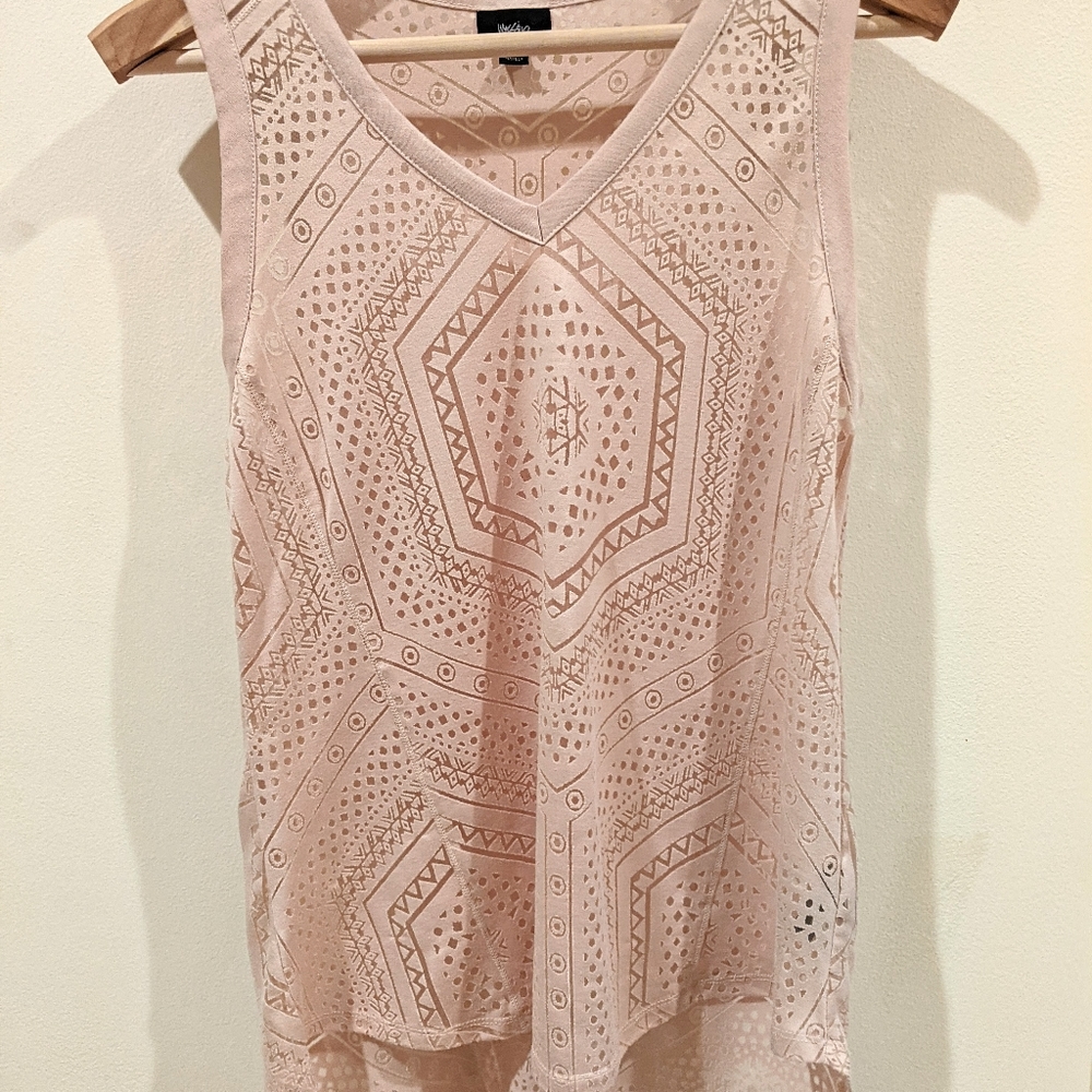 Mossimo Tank with Mosaic Pattern Size M